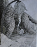 Original Art 'Birth into Elysion' (ink and colored pencil drawing)