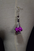 Elegant Floral Kanzashi Earrings - Perfect for a Sophisticated Look