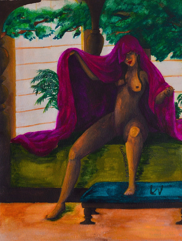 Original Art Print 'Invitation' - Erotic Watercolor Print for Intimate Encounters