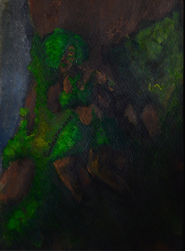 Original Art Print 'Emerging Dryad' - Enchanting Watercolor Print for Fantasy Lovers