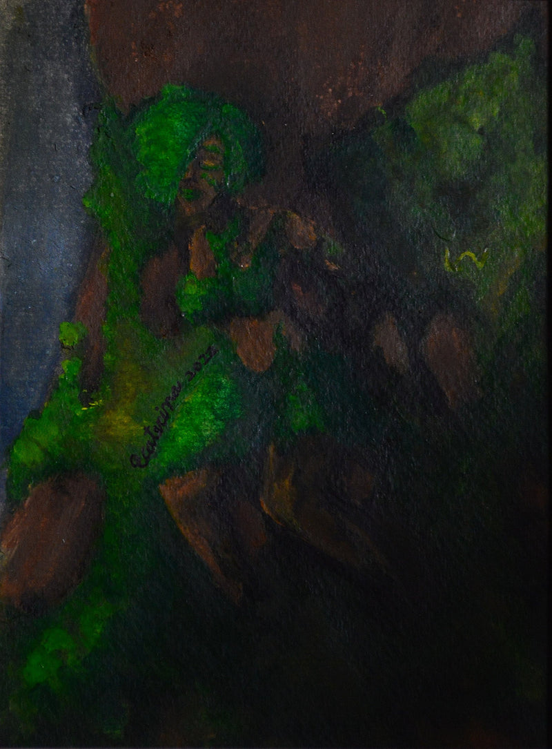 Original Art Print 'Emerging Dryad' - Enchanting Watercolor Print for Fantasy Lovers