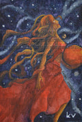 Original Watercolor Painting 'Celestial Dancers'- Watercolor Painting for a Solar System Wide Dance