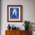 Original Art Print 'Enjoying the View' - Erotic Watercolor Print for Intimate Spaces