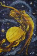 Original Watercolor Painting 'Celestial Dancers'- Watercolor Painting for a Solar System Wide Dance