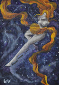 Original Watercolor Painting 'Celestial Dancers'- Watercolor Painting for a Solar System Wide Dance