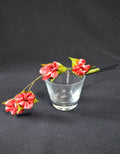 Handcrafted Kanzashi Hairpin with Blossom Floral Design