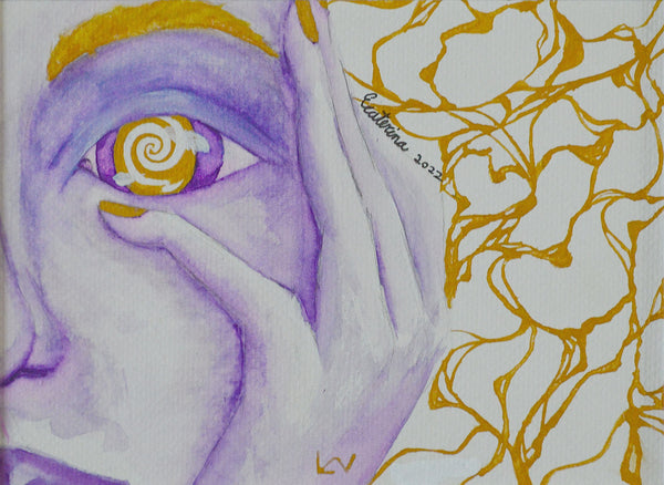 Original Art Print 'Inchoate Visions' - Watercolor Print for Contemporary Spaces