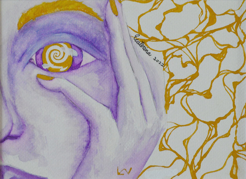 Original Art Print 'Inchoate Visions' - Watercolor Print for Contemporary Spaces