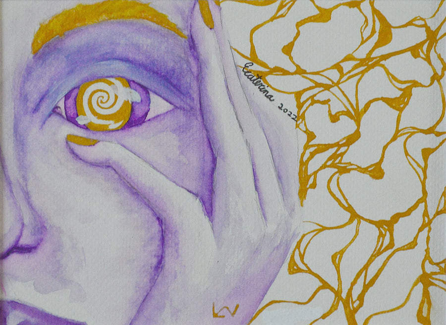 Original Art Print 'Inchoate Visions' - Watercolor Print for Contemporary Spaces