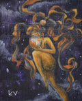Original Watercolor Painting 'Celestial Dancers'- Watercolor Painting for a Solar System Wide Dance