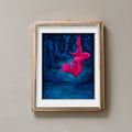 Original Art Print 'Imagined Woods' - Erotic Watercolor Print for Intimate Escapes