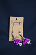 Elegant Floral Kanzashi Earrings - Perfect for a Sophisticated Look
