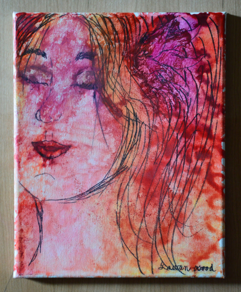 Original Art 'Acid' (ink and crayon melt)