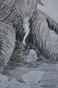 Original Art 'Birth into Elysion' (ink and colored pencil drawing)