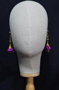 Elegant Floral Kanzashi Earrings - Perfect for a Sophisticated Look