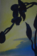 Original Art 'Flower Silhouette' (watercolor painting)