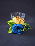 Handcrafted Kanzashi Hair Clip with Floral Design