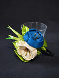 Handcrafted Kanzashi Hair Clip with Floral Design