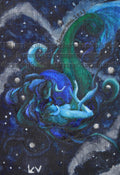 Original Watercolor Painting 'Celestial Dancers'- Watercolor Painting for a Solar System Wide Dance